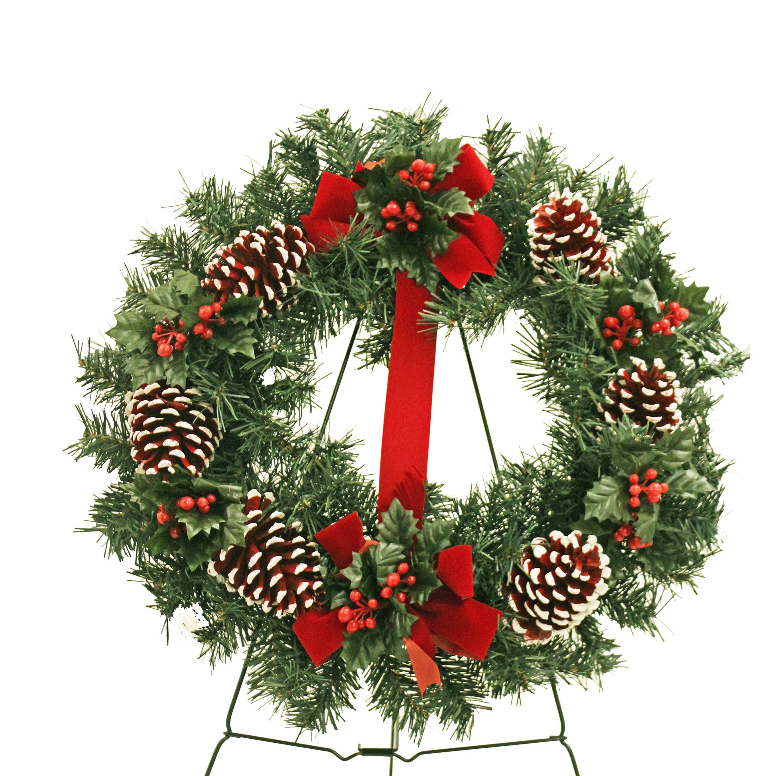 Pine Cone Wreath  Knollwood Cemetery Association